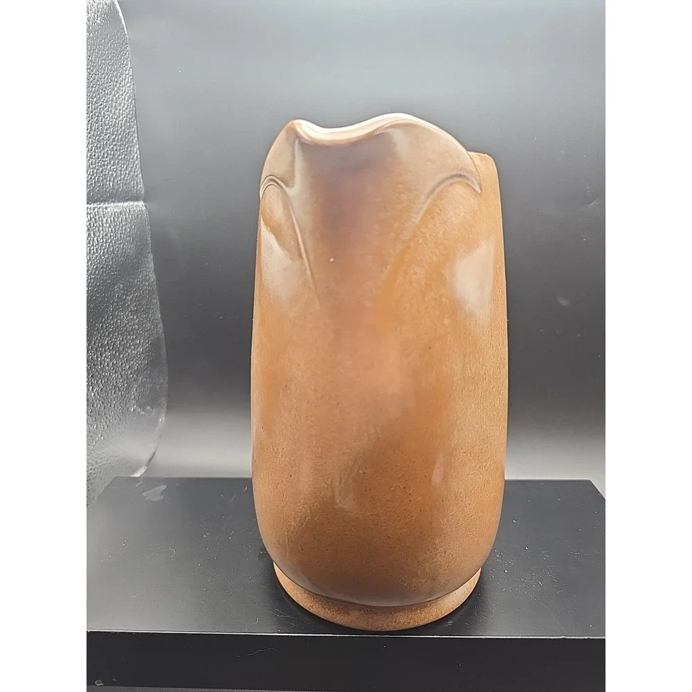 Frankoma Pottery Water Pitcher Lazy Bones‎ #81 Brown Mocha